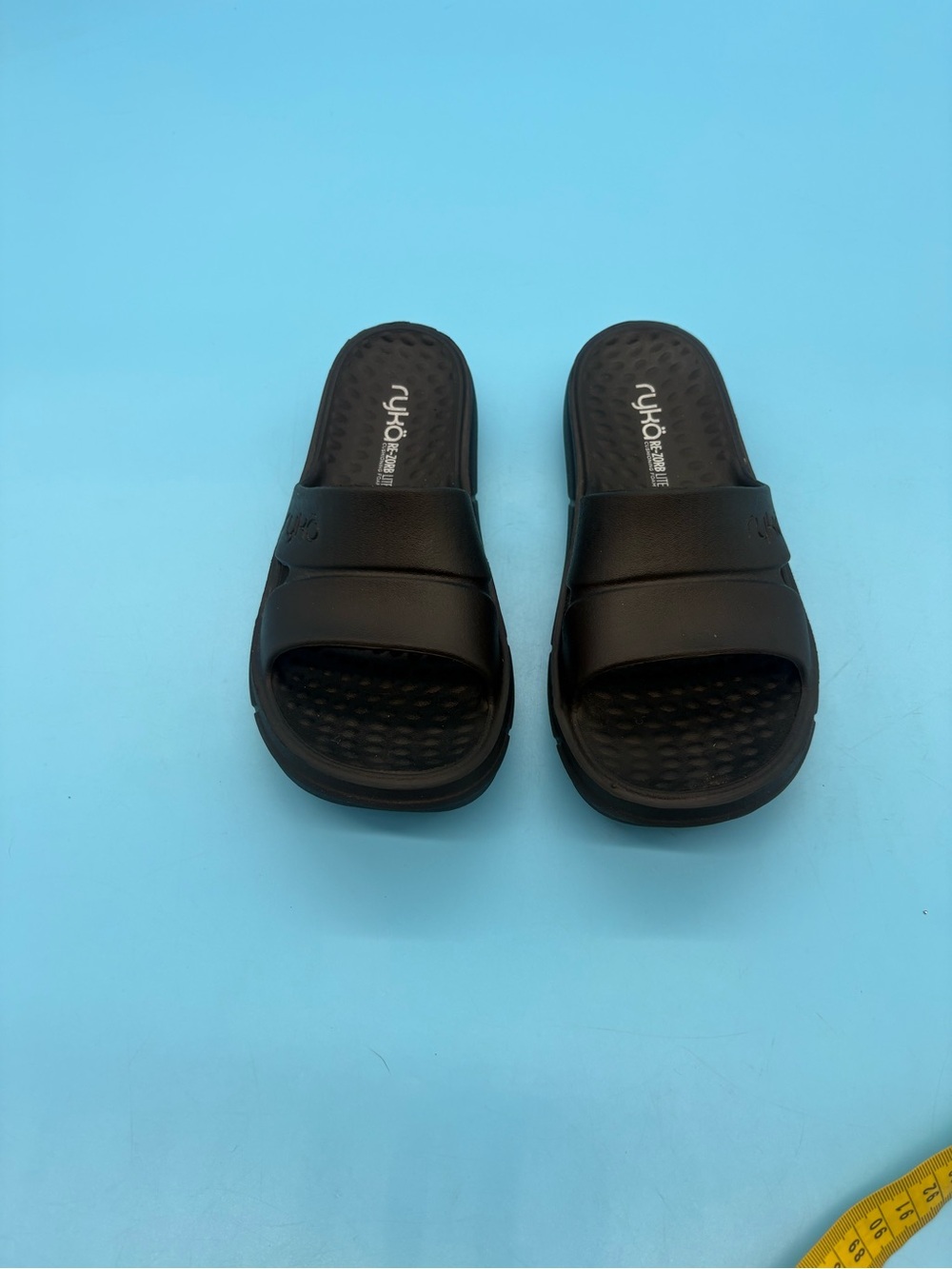 Ryka Women's Black Restore-Slide Sport Slides Flat Pool Sandals Shoes Size 8M - Picture 2 of 6